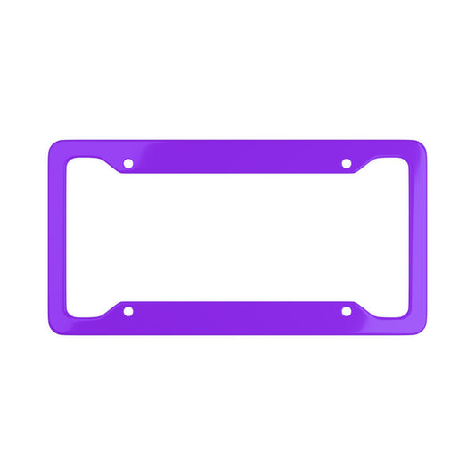 Solid Violet - License Plate Frame