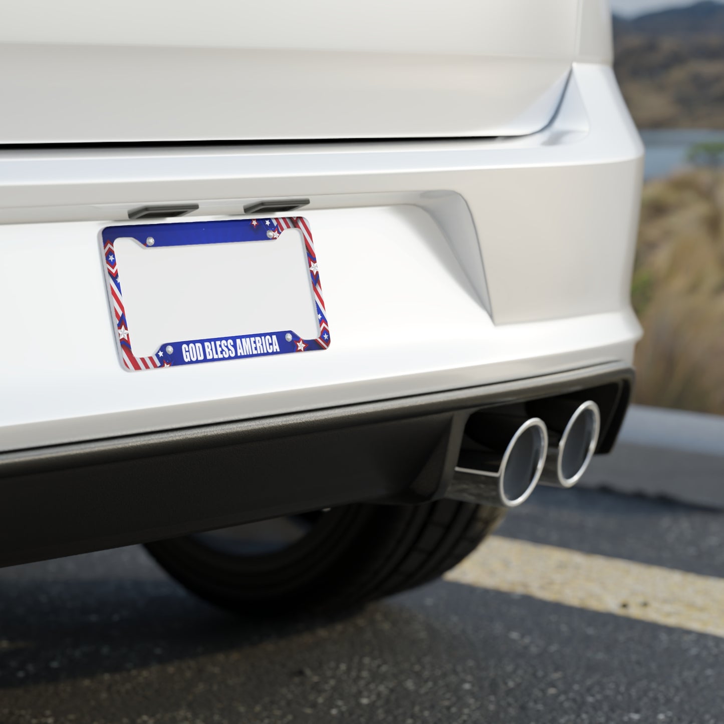 God bless - License Plate Frame