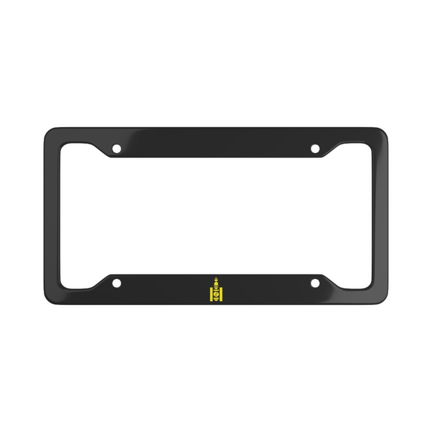 Mongolia Black with Soyombo - License Plate Frame