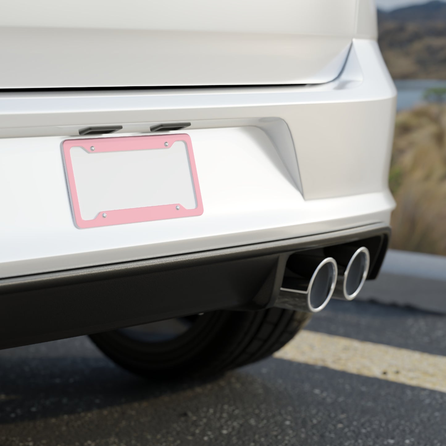 Solid Pink - License Plate Frame