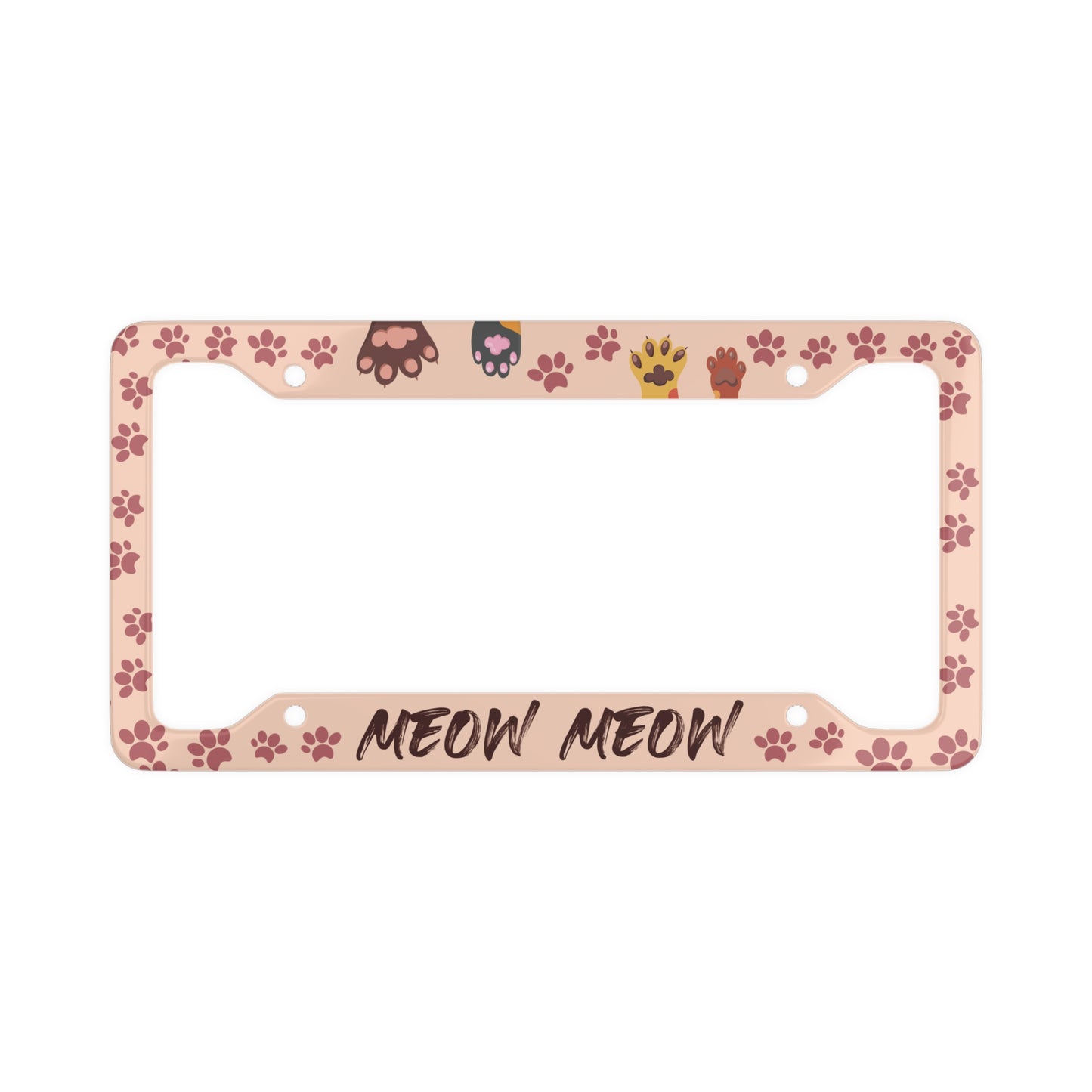 Meow - License Plate Frame