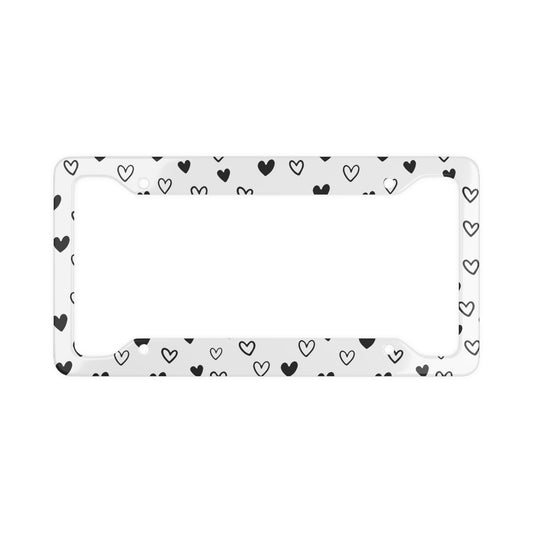 Heart pattern - License Plate Frame