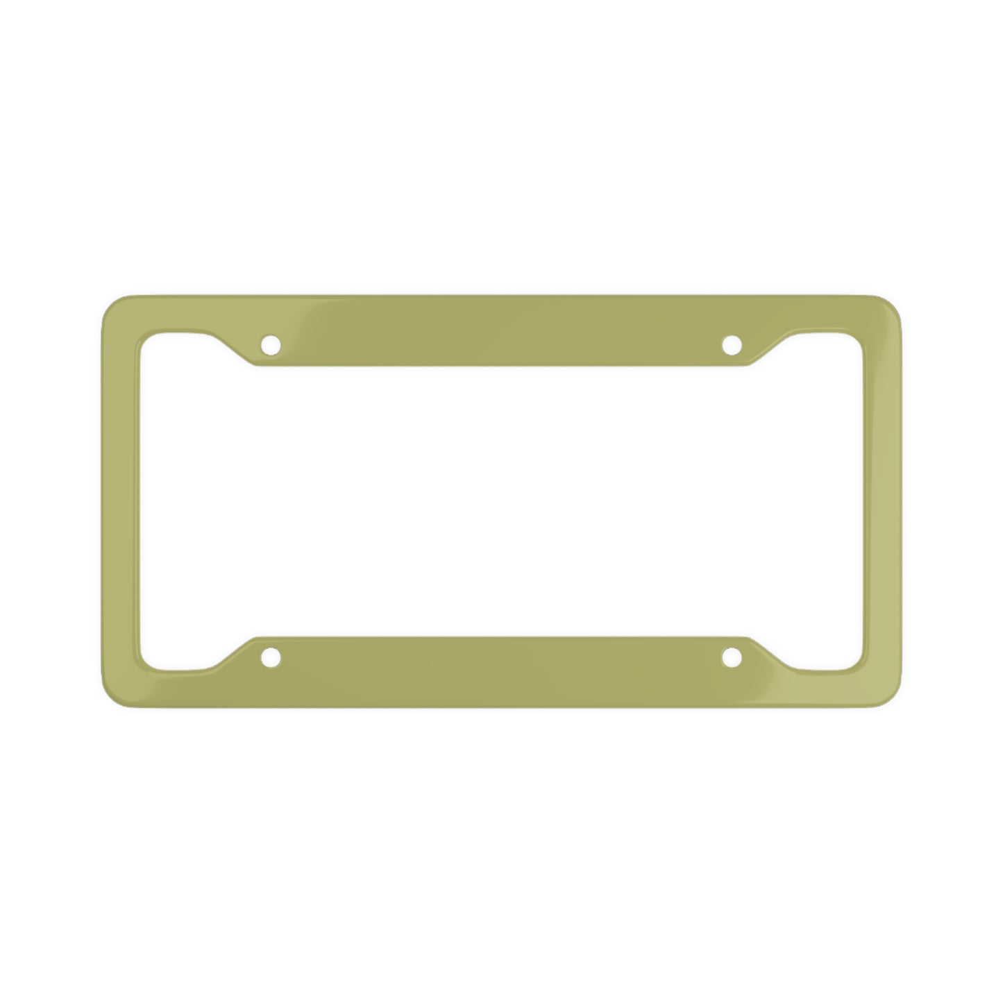 Solid Olive - License Plate Frame