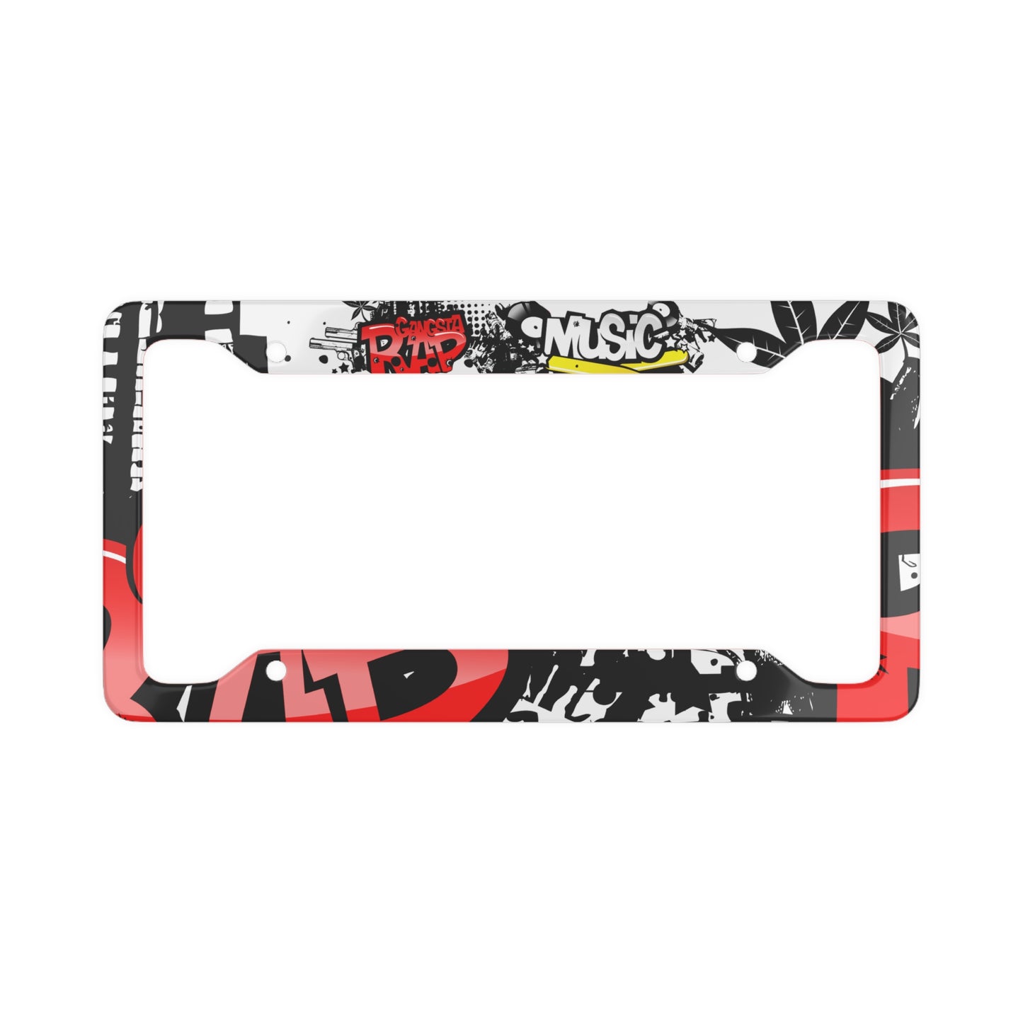 Rap music - License Plate Frame