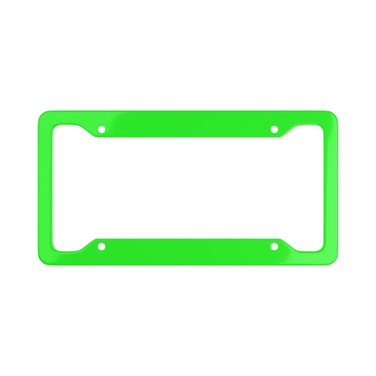 Solid Green - License Plate Frame