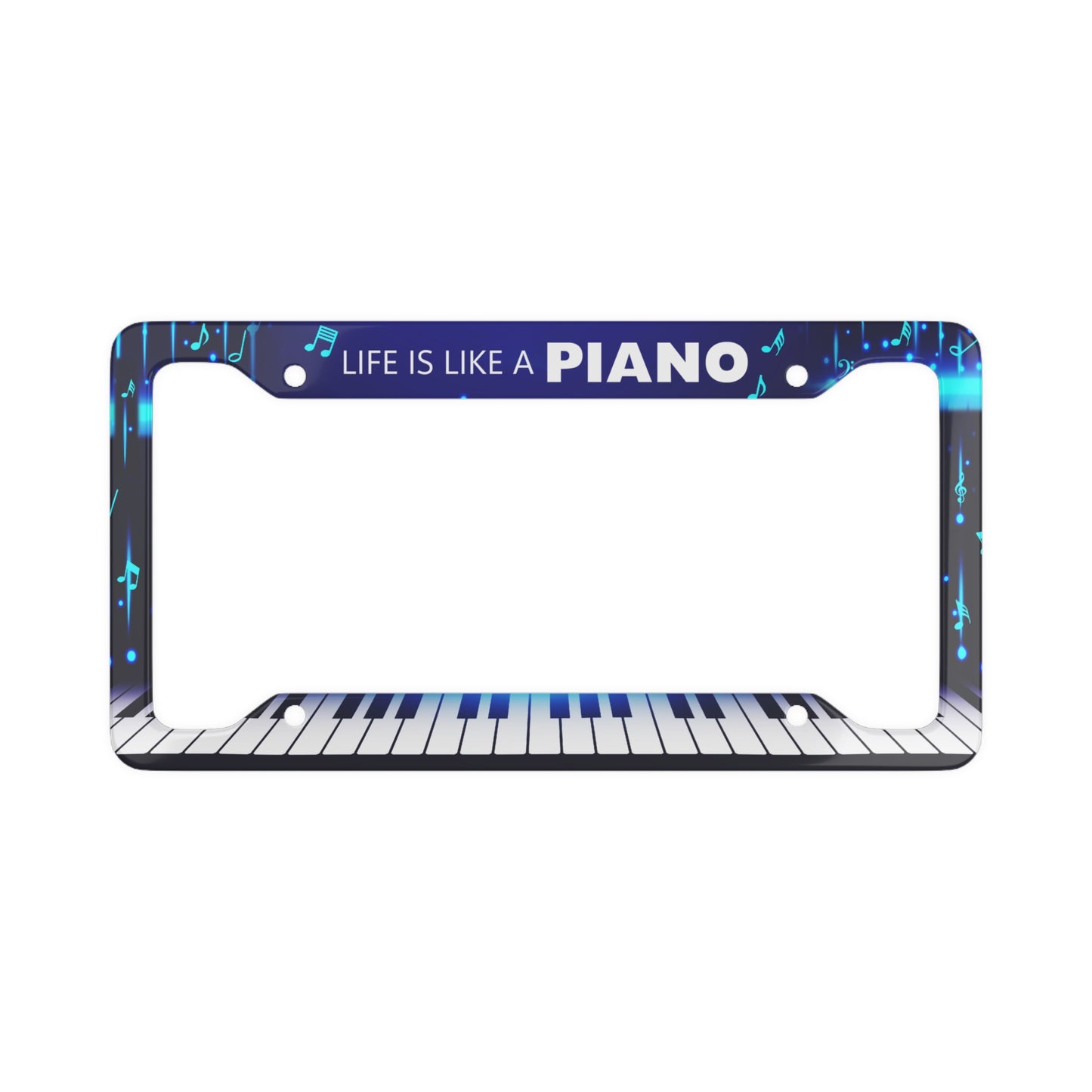 Piano - License Plate Frame