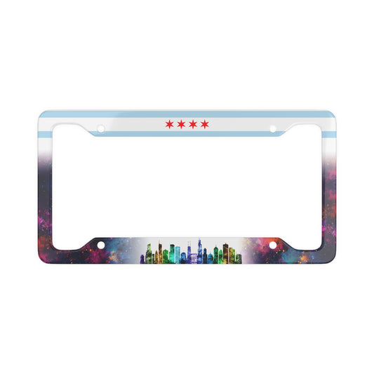 Chicago Flag - License Plate Frame