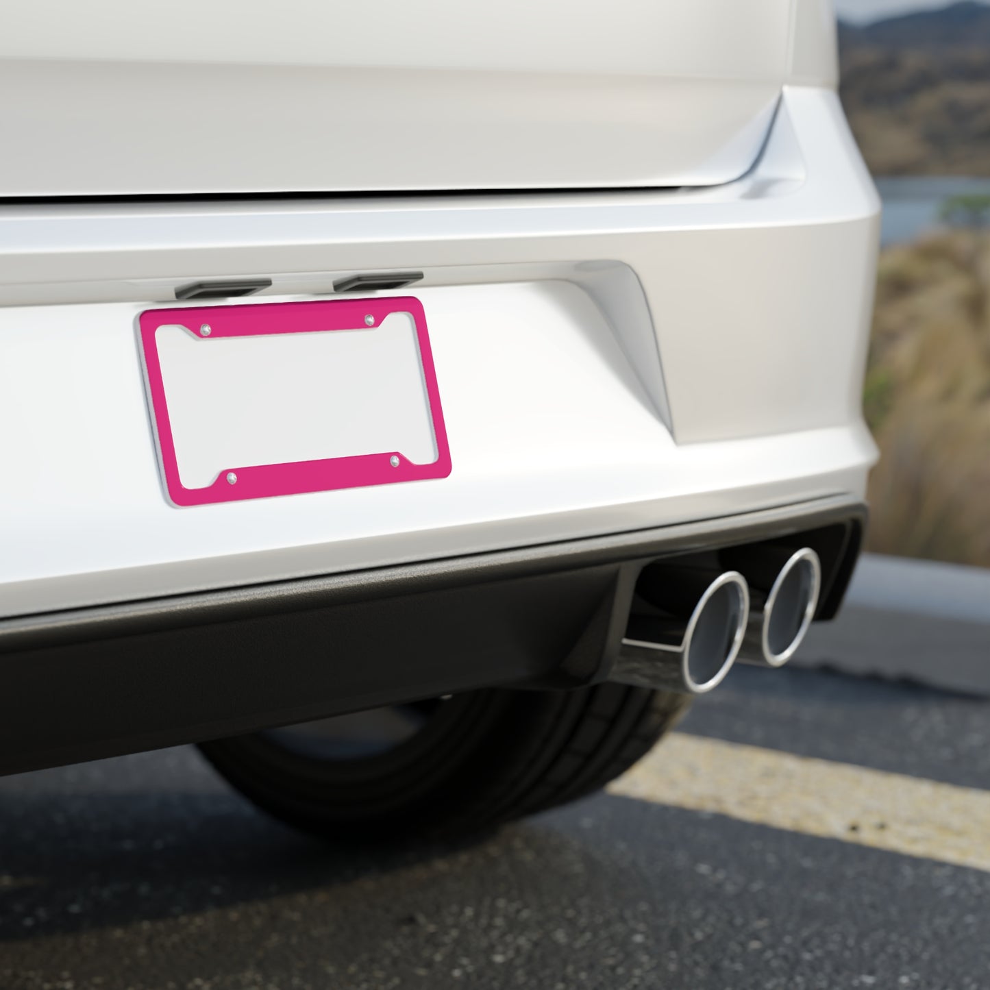 Solid Magenta - License Plate Frame