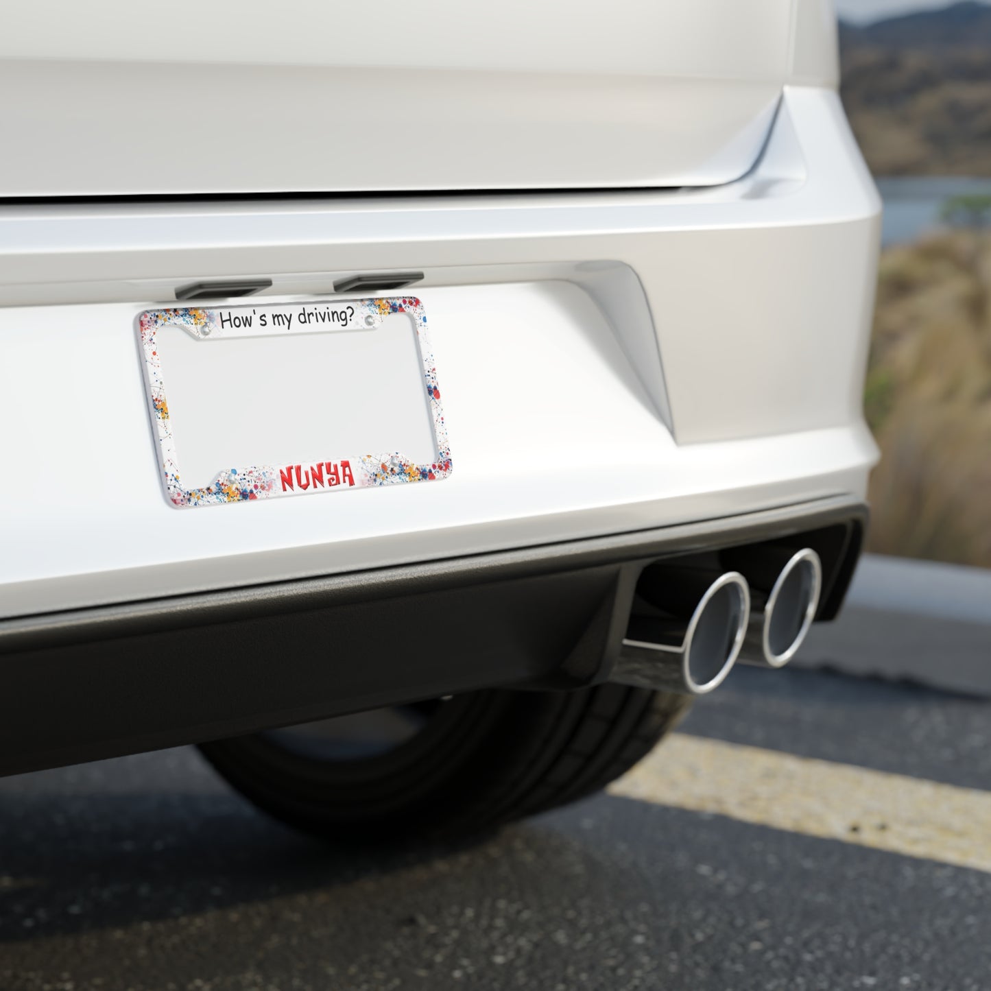 NUNYA - License Plate Frame