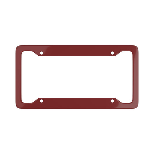 Solid Maroon - License Plate Frame