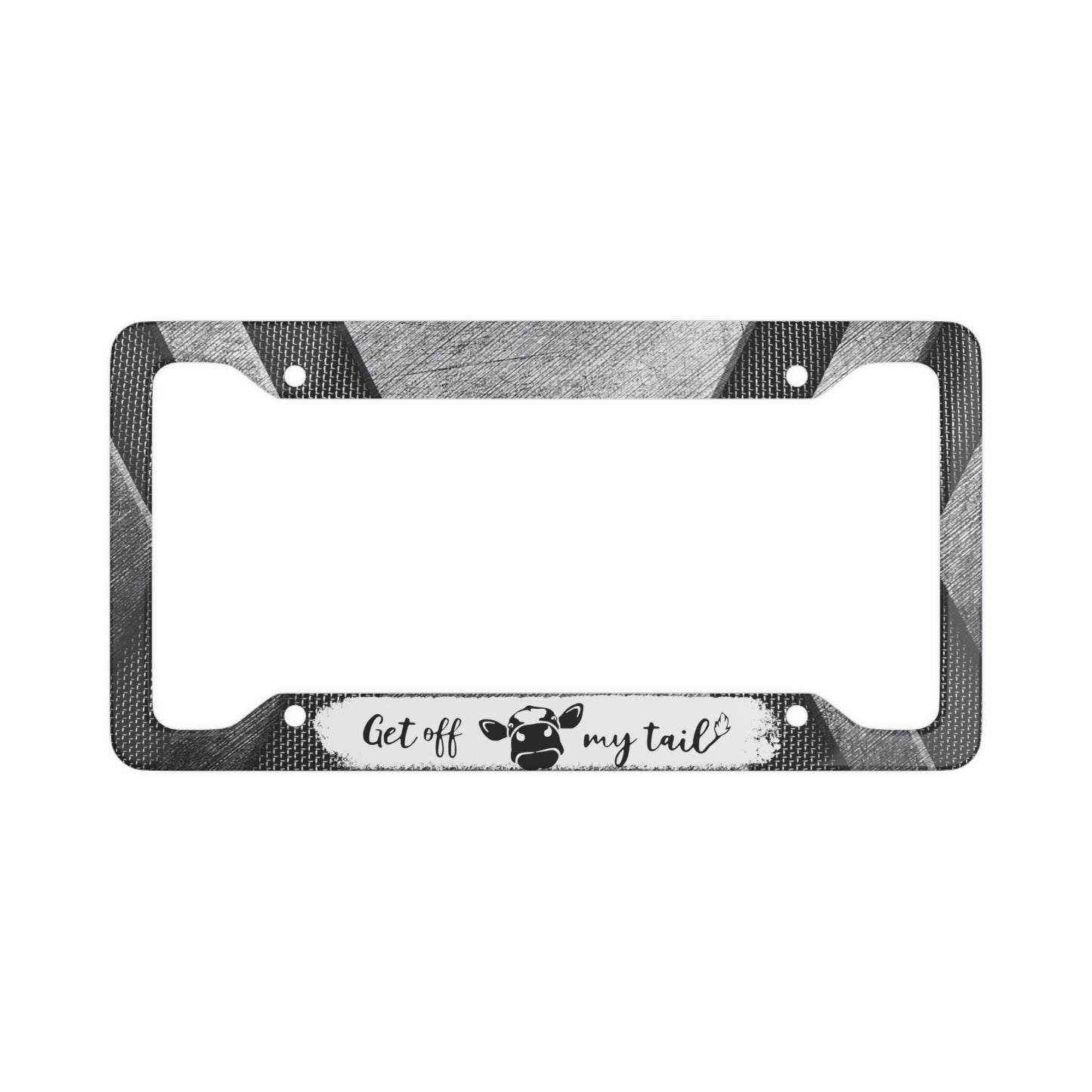 Get off Cow - License Plate Frame