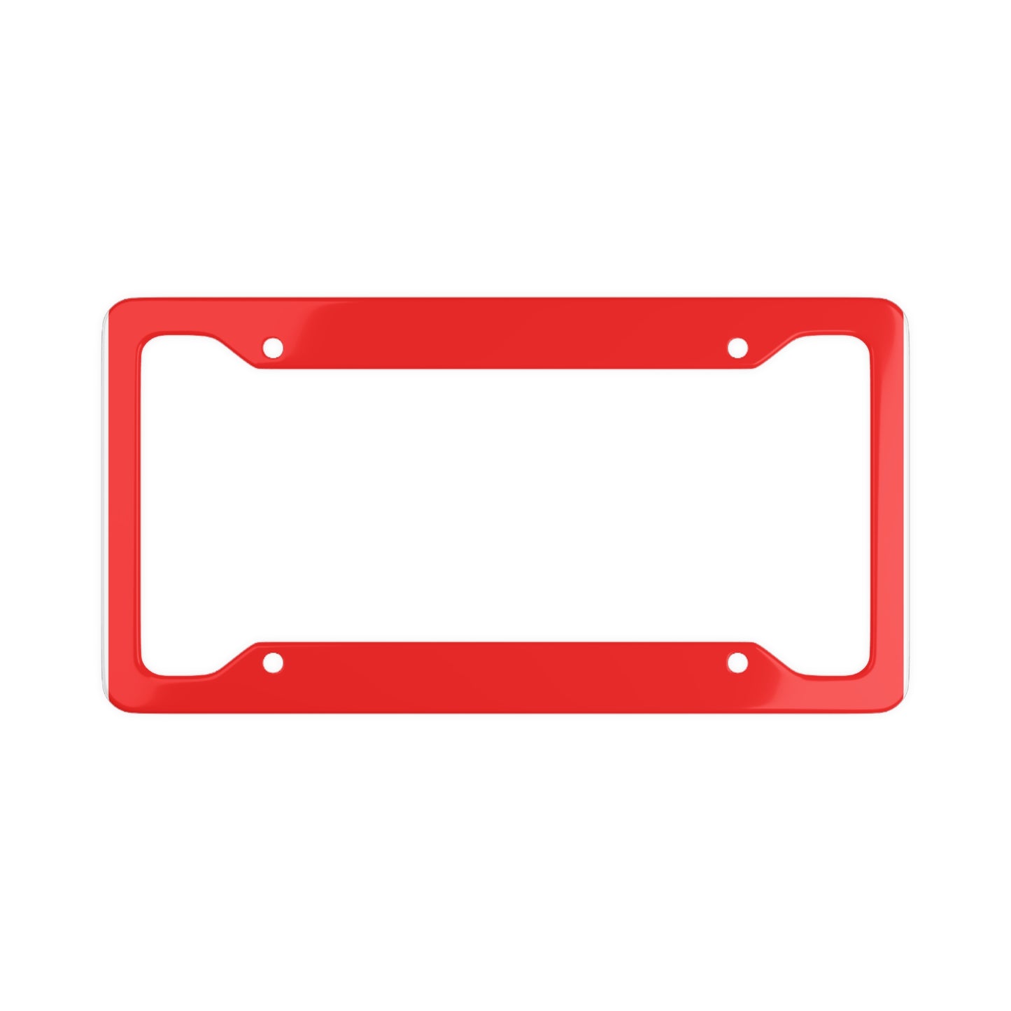 Solid Red - License Plate Frame