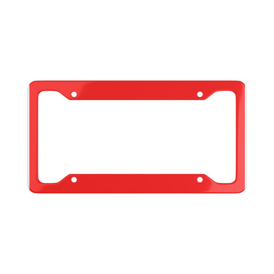 Solid Red - License Plate Frame