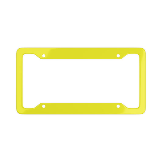 Solid Yellow - License Plate Frame