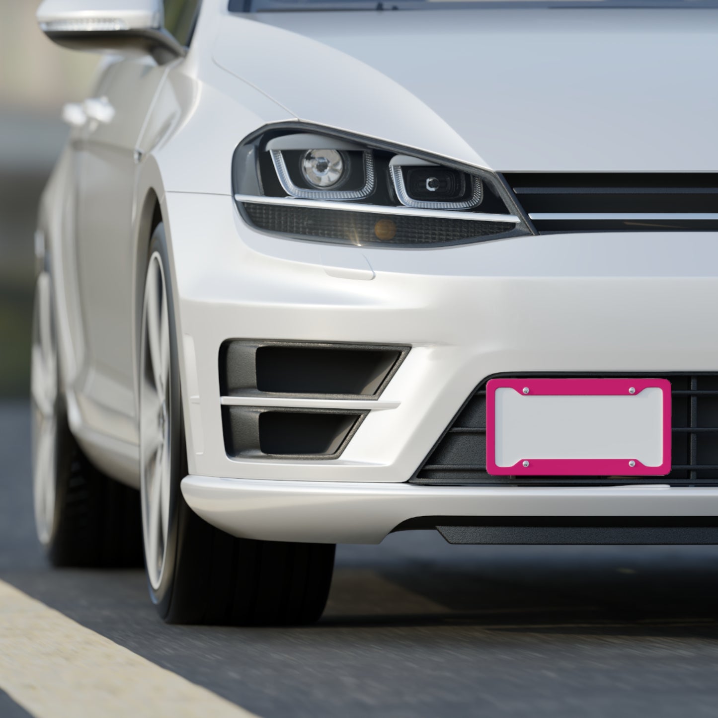 Solid Magenta - License Plate Frame