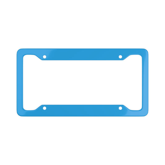 Solid Cyan - License Plate Frame