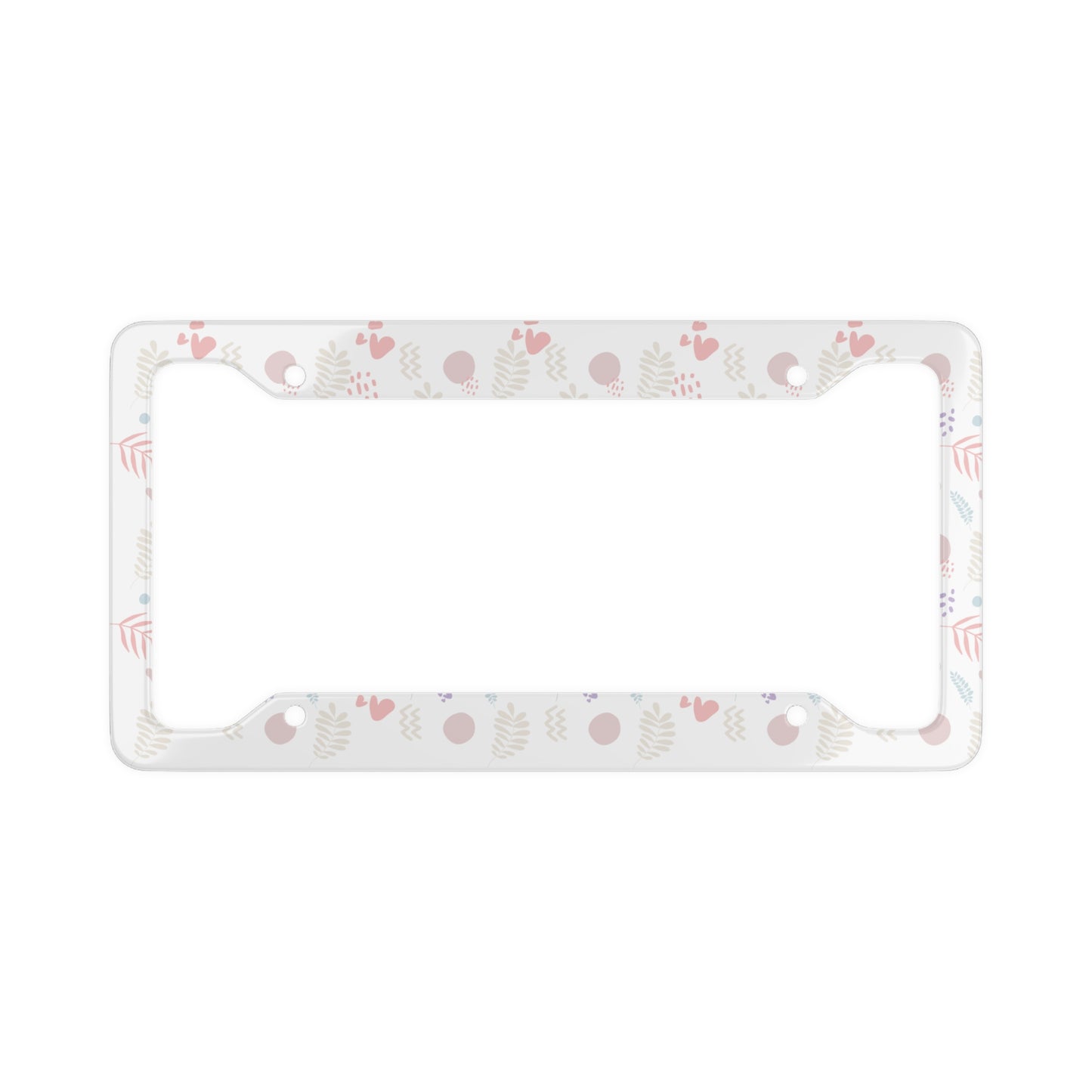 Heart Pattern - License Plate Frame