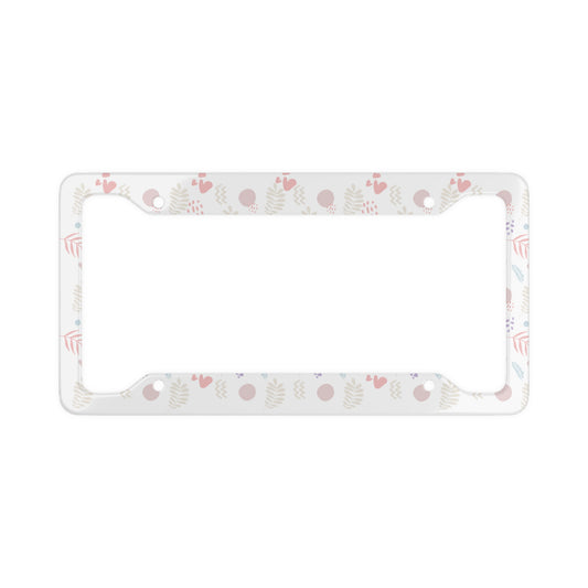 Heart Pattern - License Plate Frame