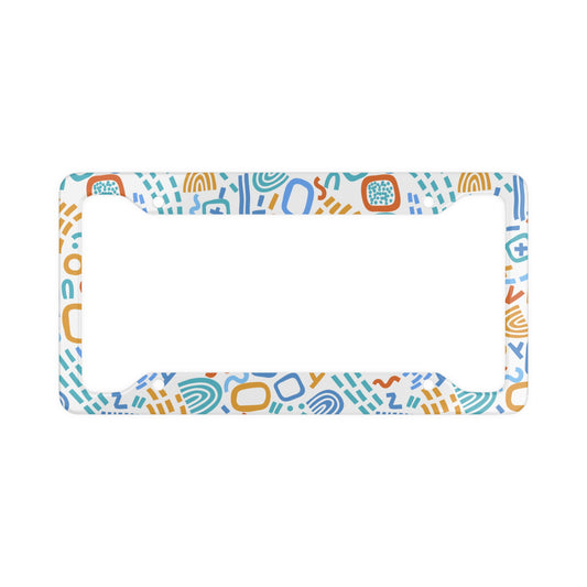 Colorful pattern - License Plate Frame