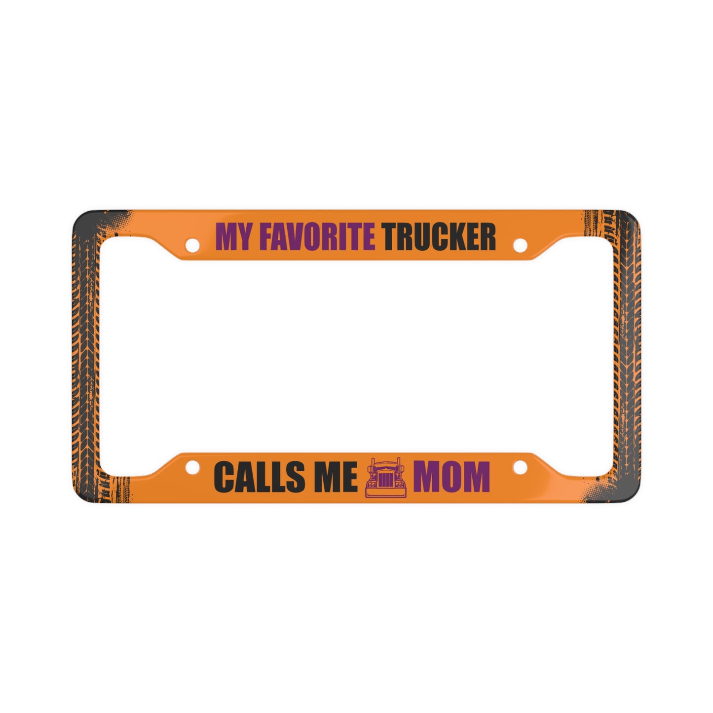 Trucker Mom - License Plate Frame