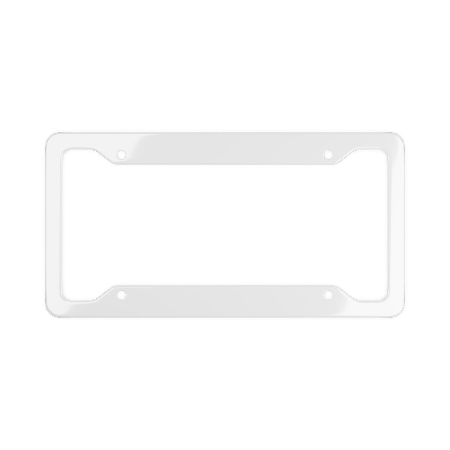 Solid White - License Plate Frame