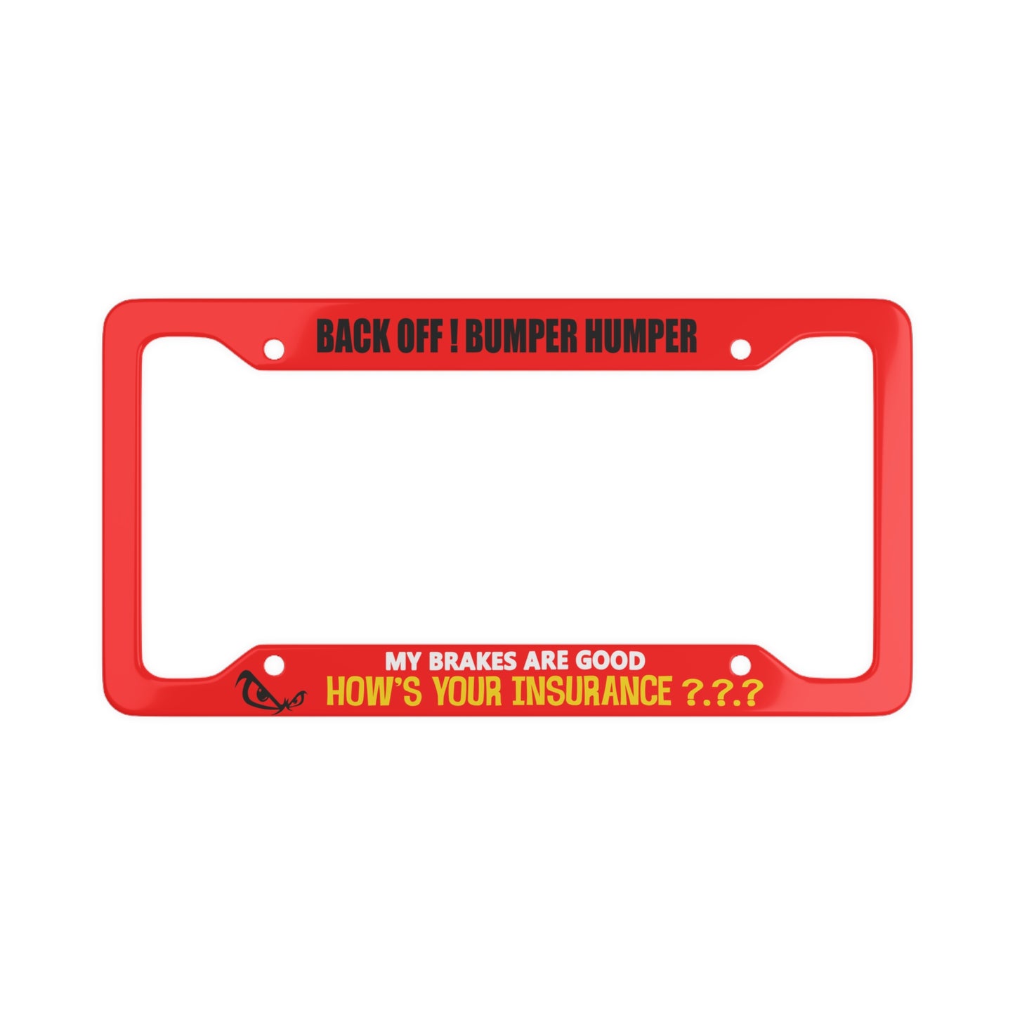 Back Off Humper - License Plate Frame