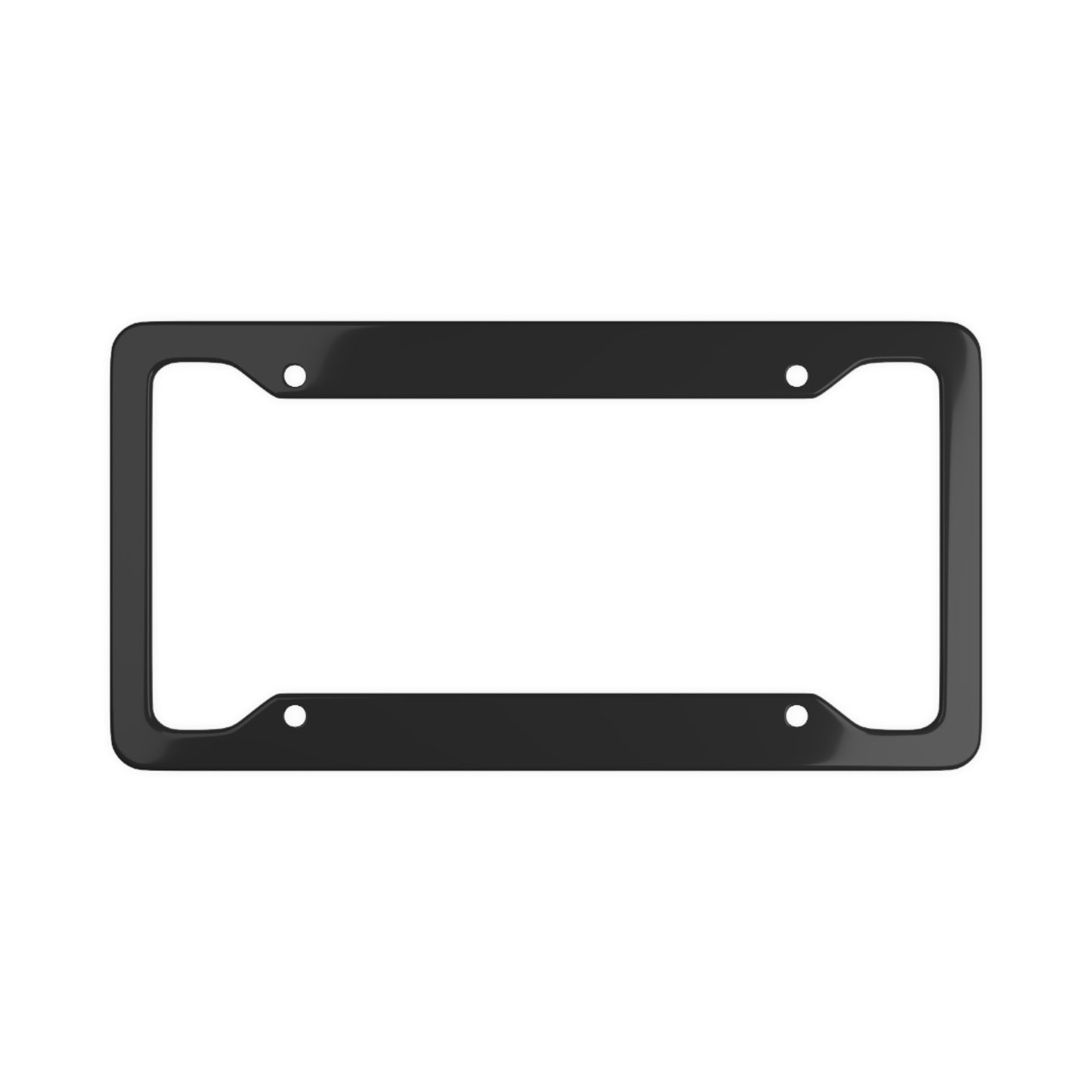 Solid Black - License Plate Frame