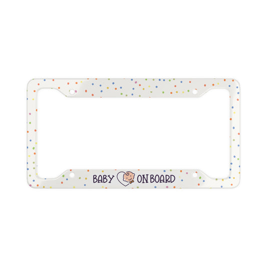 Baby On Board - License Plate Frame